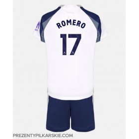 Stroje piłkarskie Tottenham Hotspur Cristian Romero #17 Koszulka Podstawowej dla dzieci 2025-26 Krótki Rękaw (+ szorty)